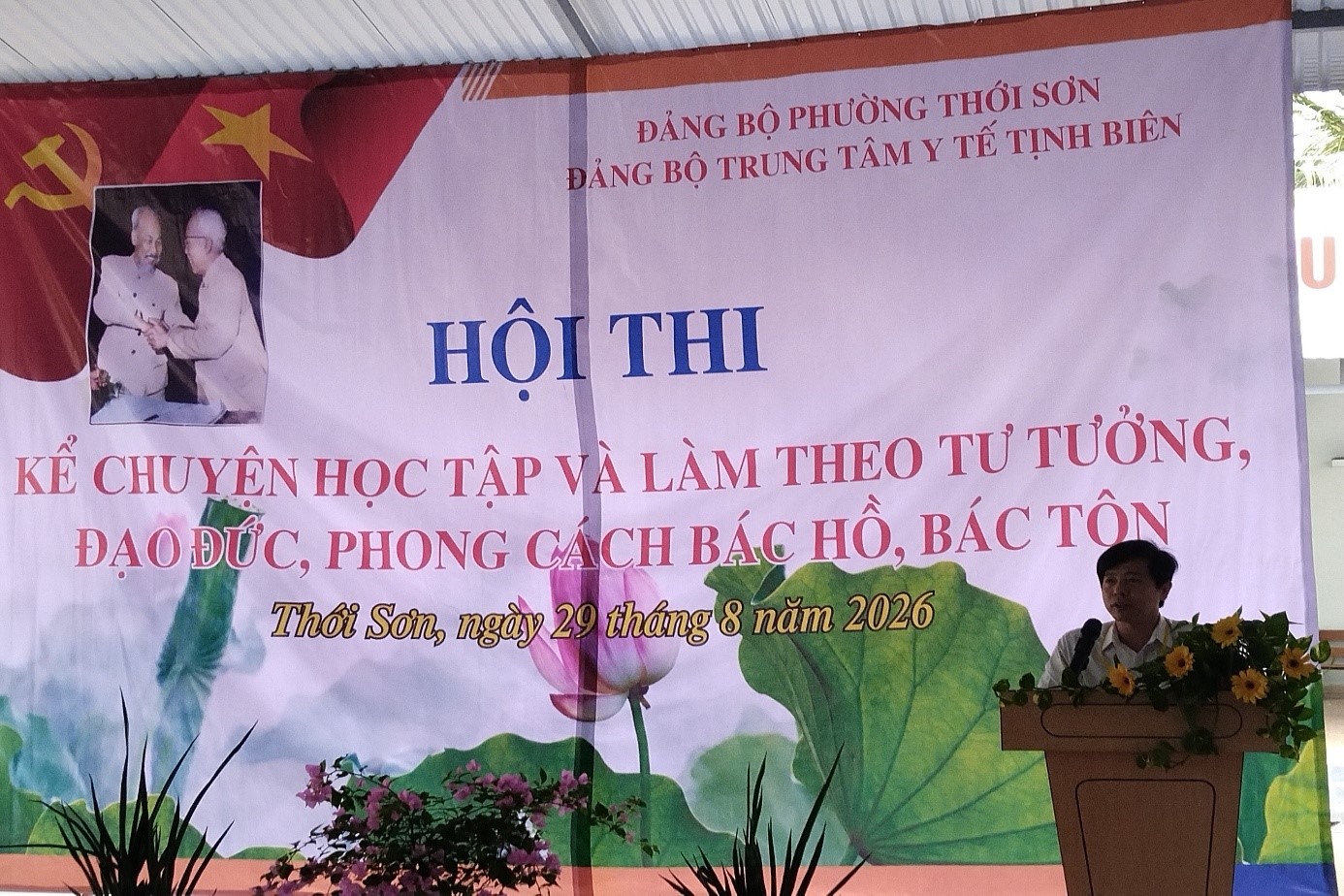 Trung tâm Y tế Tịnh Biên tổ chức hội thi kể chuyện học tập và làm theo tư tưởng, đạo đức, phong cách Bác Hồ, Bác Tôn năm 2026